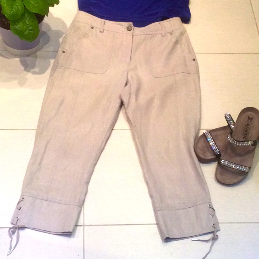 Jane & John Linen Capris
